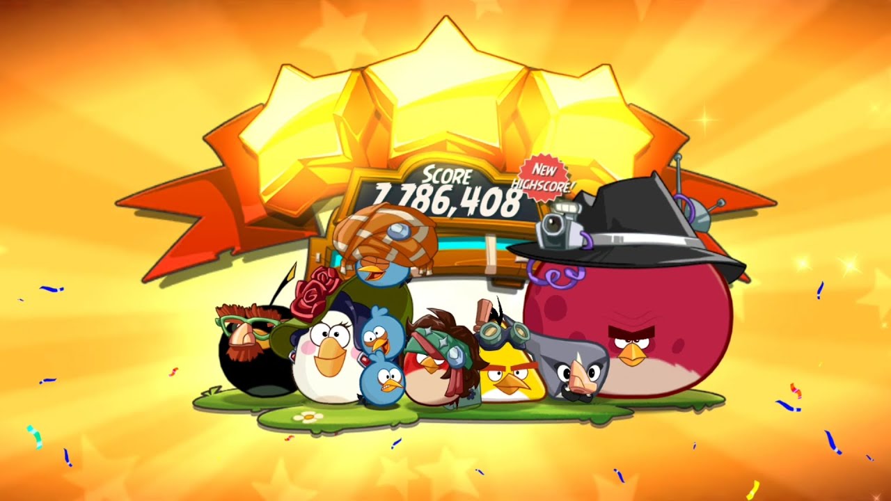 ANGRY BIRDS 2 - Clearing Level 103 without using any Spells !! 