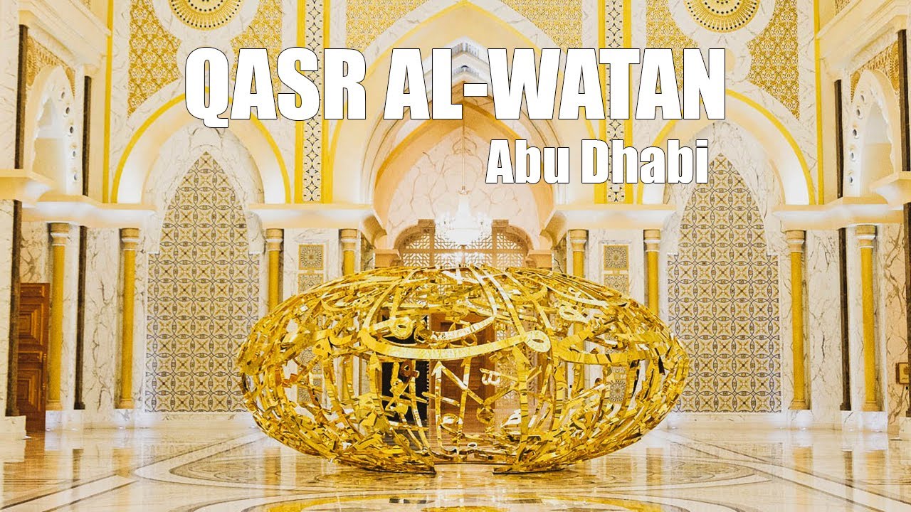 4K Walk PRESIDENTIAL PALACE ABU DHABI - QASR AL WATAN Walking Tour with captions