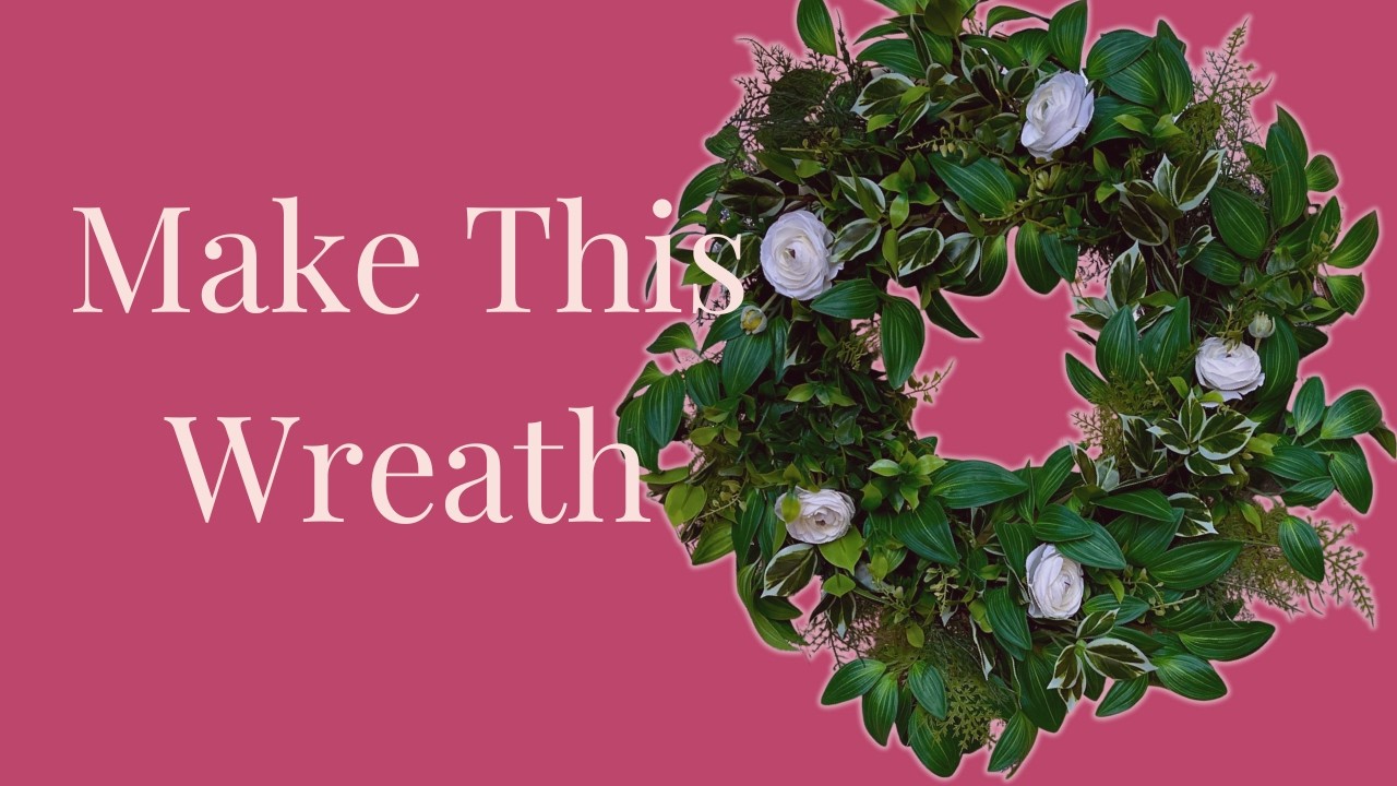 Stop Buying Expensive Wreaths! Make This Lush Greenery Front Door Wreath Instead