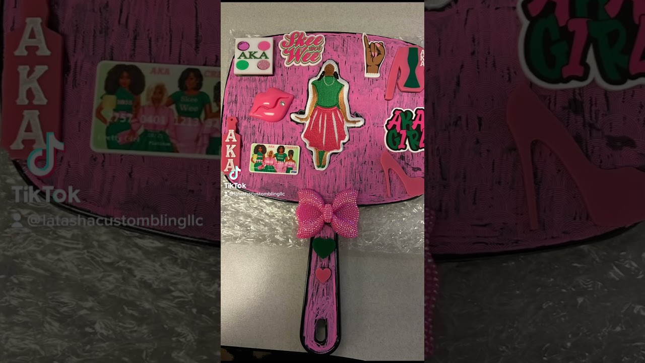 #custom #handmade #mirrorwork #aka1908 #alphakappaalpha