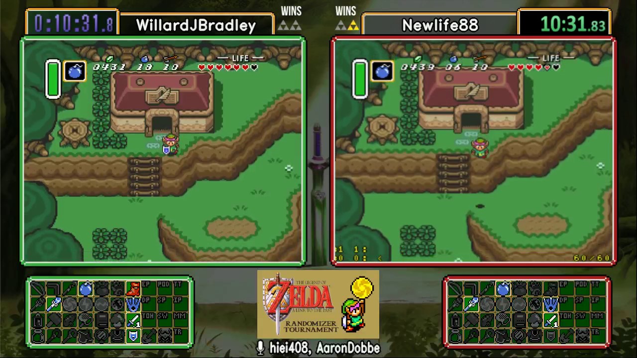WillardJBradley vs Newlife88. Match 2. ALTTP Randomizer Tournament 2017