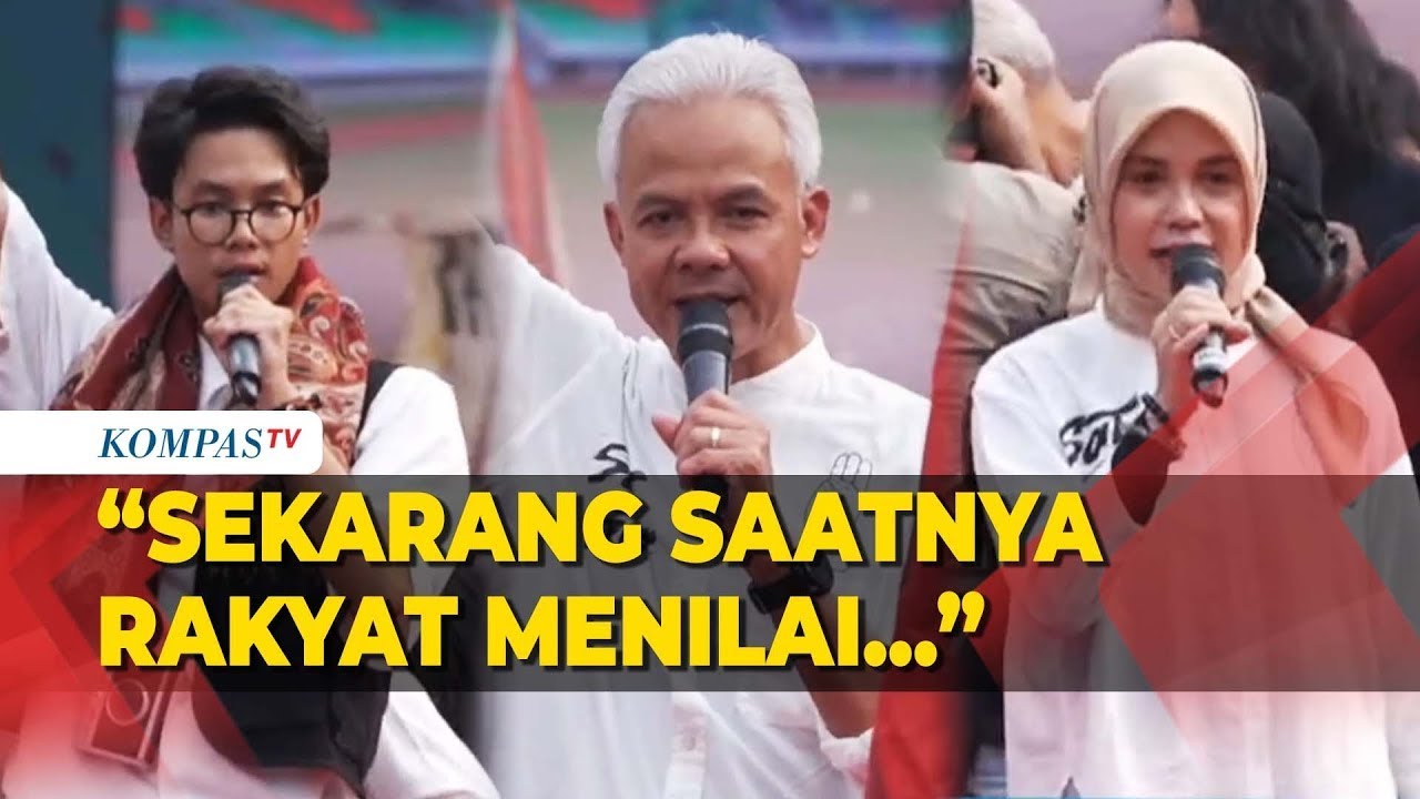 Orasi Ganjar, Atikoh dan Alam saat Kampanye Akbar di Bogor