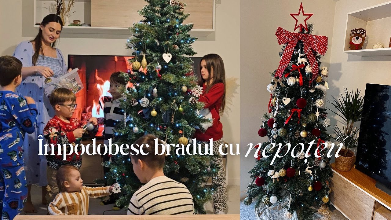 Vlog: Montăm draperiile în Camera lui Bebe | Haul The Range & Împodobim Bradul cu Nepoțeii 🎄