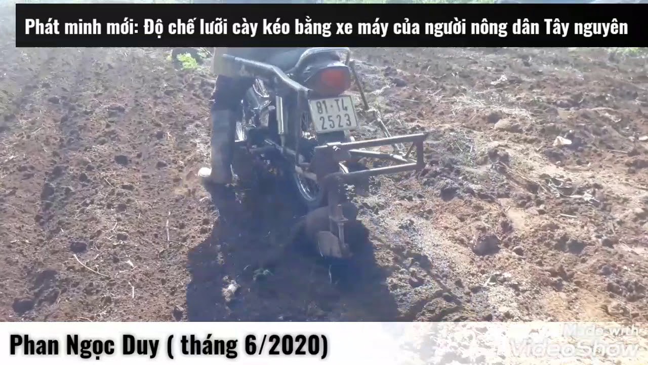 🛑Phát minh mới của nông dân Tây Nguyên  🚜 Độ chế lưỡi cày gắn sau xe máy để cày đất.