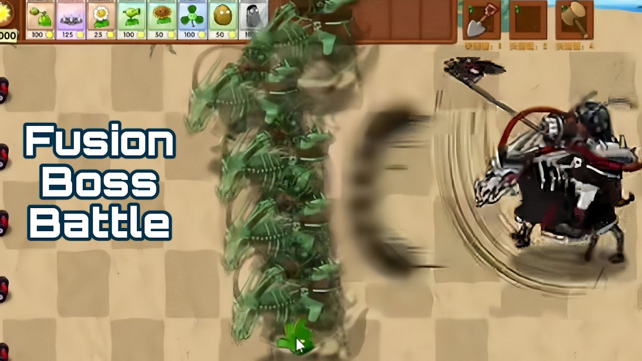 Pvz Fusion 3.1 update Boss Battle: Black Olive Corpse Knight's Revenge Stage 1