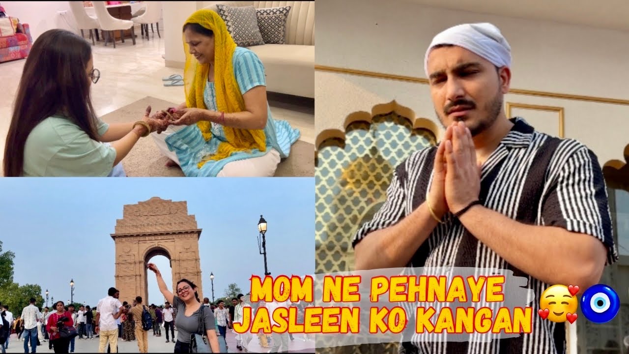 Roka ke baad Pehli baar saath me Gurudwara gaye🥰 #rokafied #vihaannjasleen #vlog