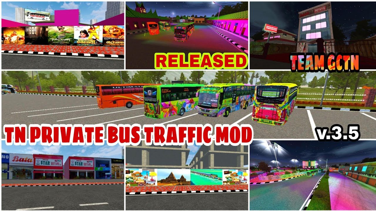 TEAM GCTN 💥 / NEW TN PRIVATE BUS TRAFFIC MOD V1 /V.3.5 / EXTRA FEATURES / RELEASED DOWNLOAD NOW