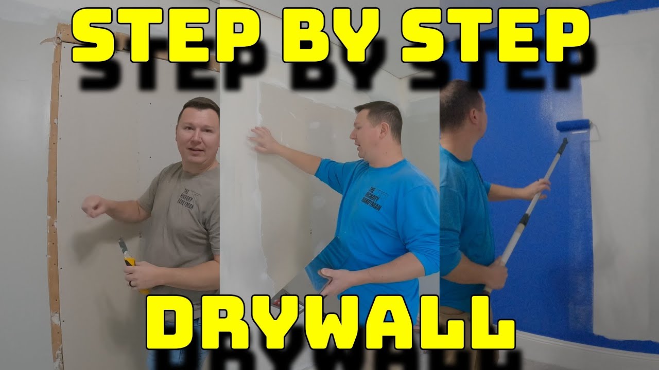 Drywall BEGINNER Tips and Tricks | 1 day DRYWALL repair | PREP to PAINT
