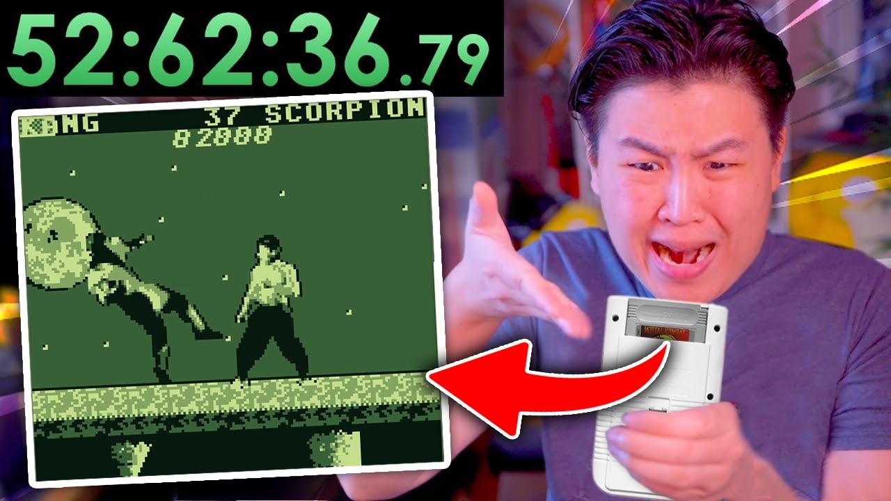 *I HATE THIS GAME SO MUCH!!* Can't Stop Until I Beat MORTAL KOMBAT on The Game Boy...