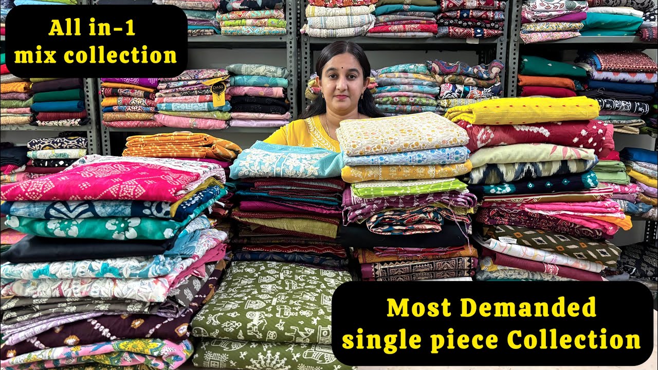Most demanded single piece collection🌹Cotton suits starting @680/- 🌹Jaipuri suits🌹Handblock suits