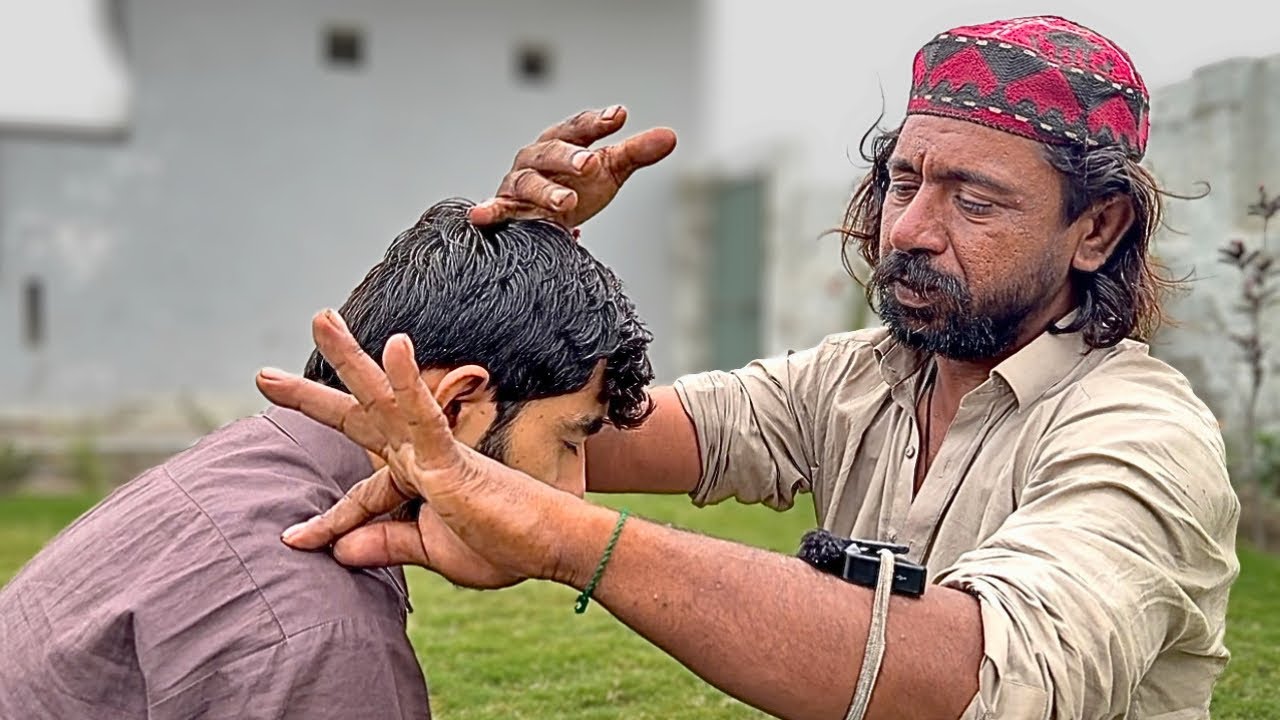 BENGALI BABA | OIL SOUNDS, SKIN SCRATCHING, SCALP MASSAGE | ASMR HEAD & BACK DEEP RELAXING MASSAGE 