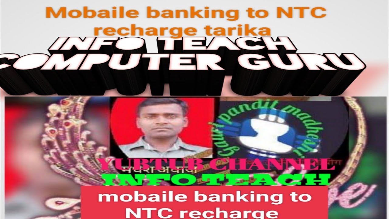 How To Recharge NTC Number On Mobile Banking With Mobile | INFO TEACH / | Quickly
