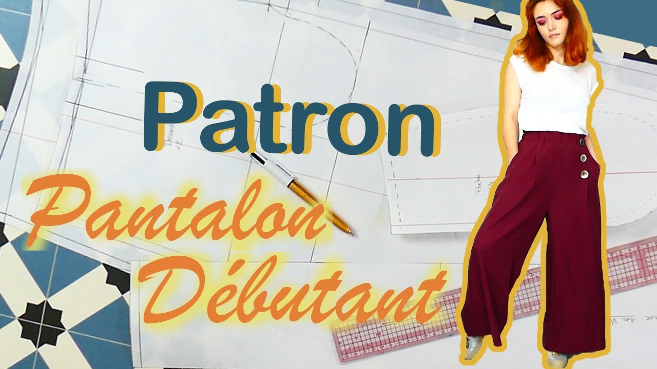 Tuto pantalon débutant // Tracé du patron ( sur mesures)