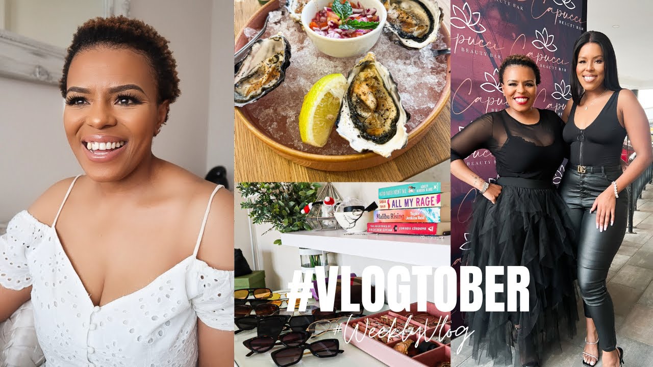 #VLOGTOBER 7!| Cappuci Event, BTS shoot with Blavk House, Cook With Me, Talking finances Realtalk