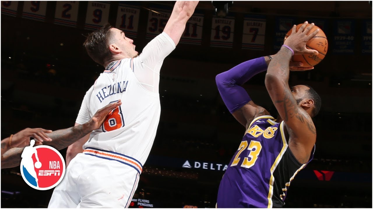 LeBron scores 33 points, game-winner blocked by Mario Hezonja | Lakers vs. Knicks | NBA Highlights
