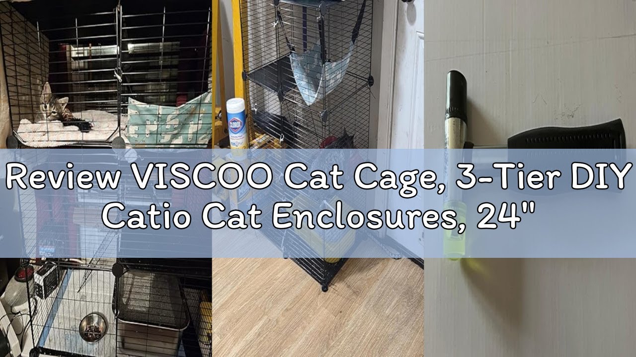 Review VISCOO Cat Cage, 3-Tier DIY Catio Cat Enclosures, 24