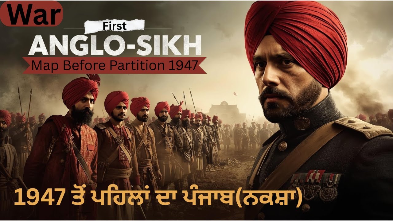 Map | First Anglo Sikh War | Class 10th | PSEB | Social Science | History | Important For Exam