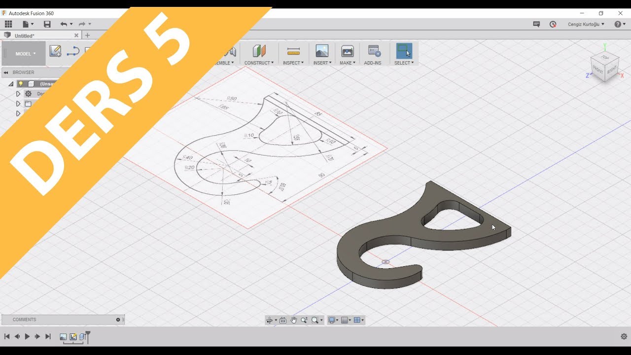Fusion 360 ile Katı Modelleme Eğitimi - Ders 05