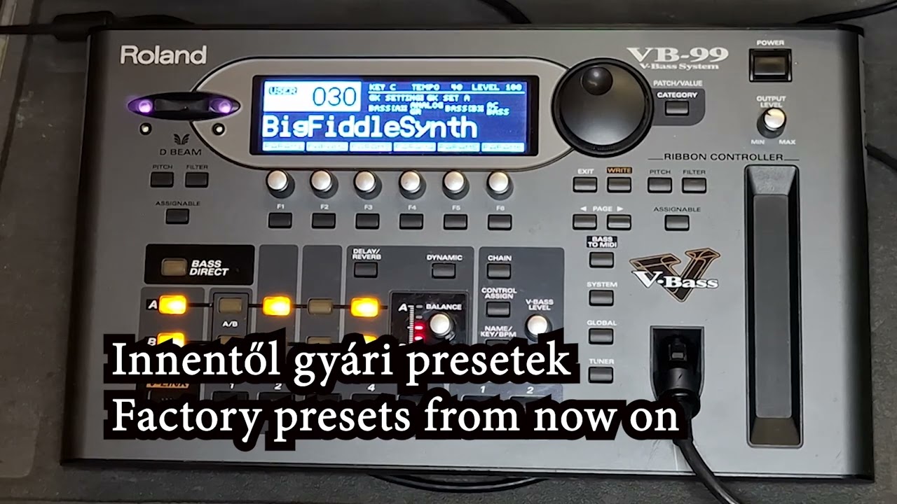 Roland VB-99 bass system modeller