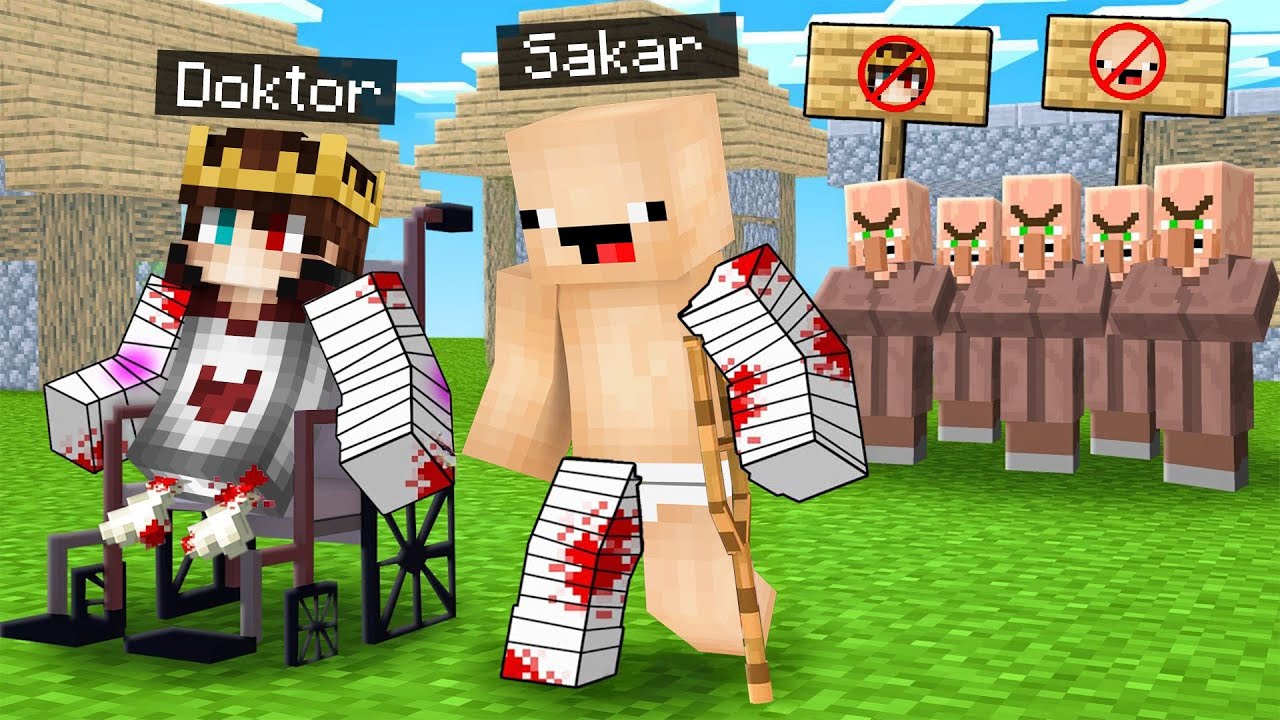 Minecraft'ta Köylüler Bizi Kovdu  - Minecraft