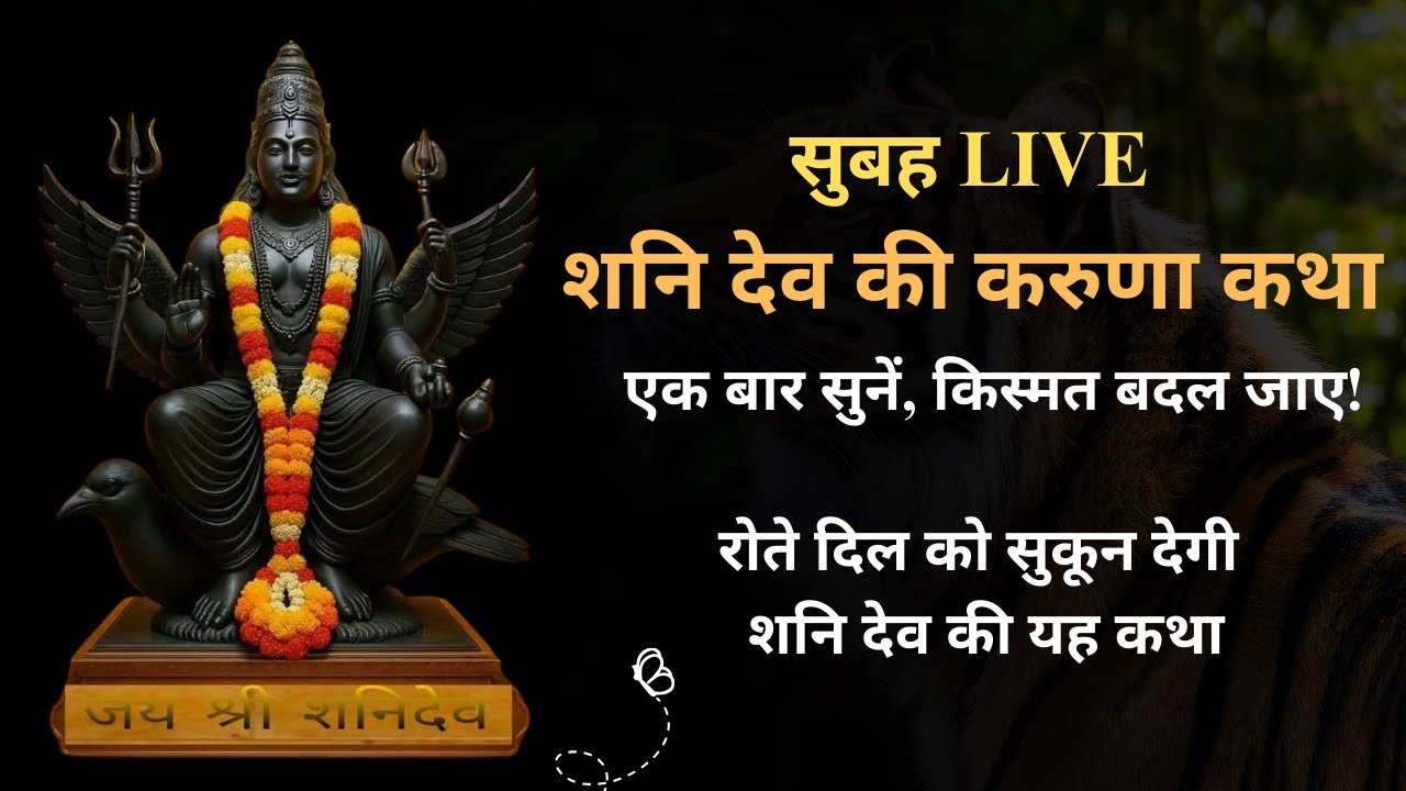 🔴 सुबह LIVE | शनि देव की करुणामयी कथा | एक बार सुनें, जीवन बदले