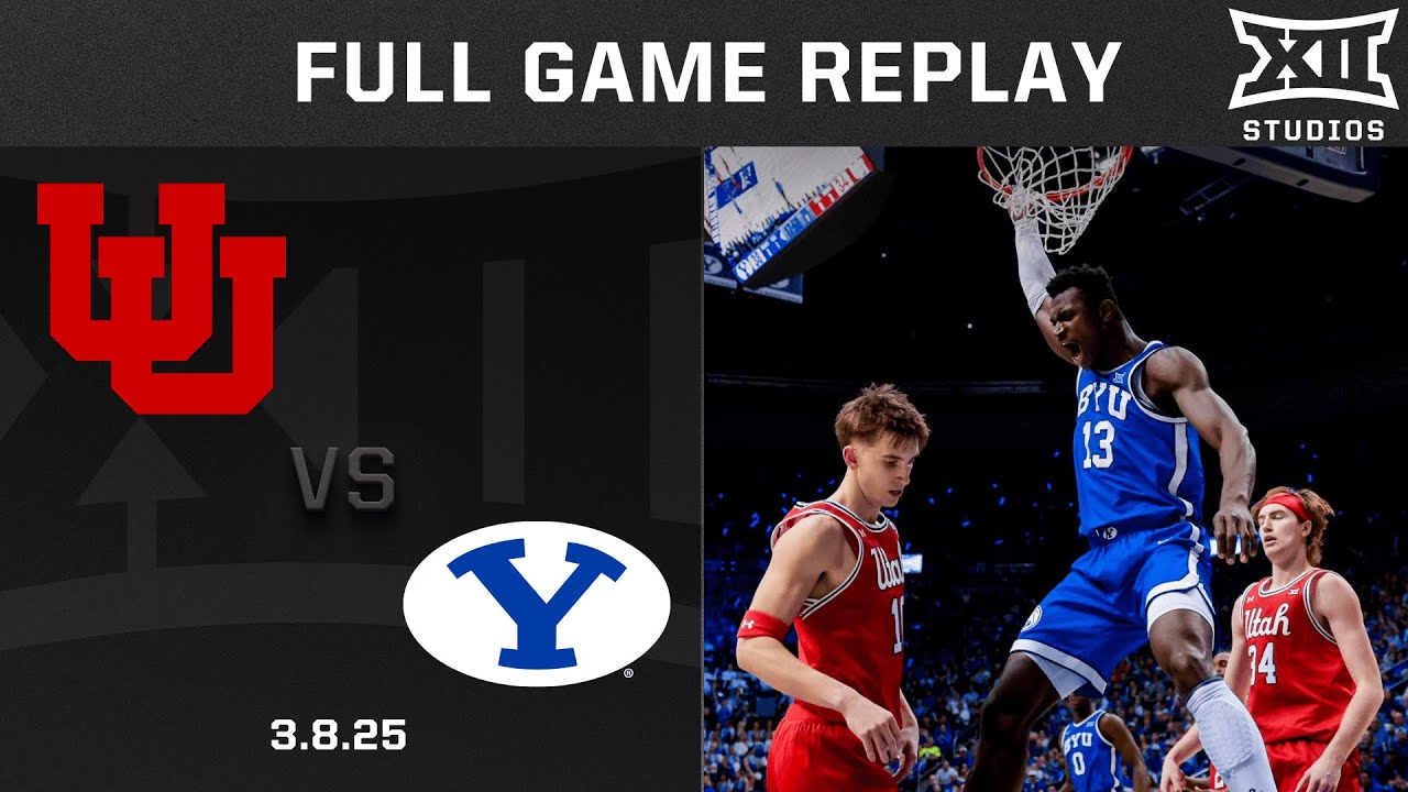 Utah vs. BYU (3.8.25) Full Game Replay | 2024-25 Big 12 Men's Basketball