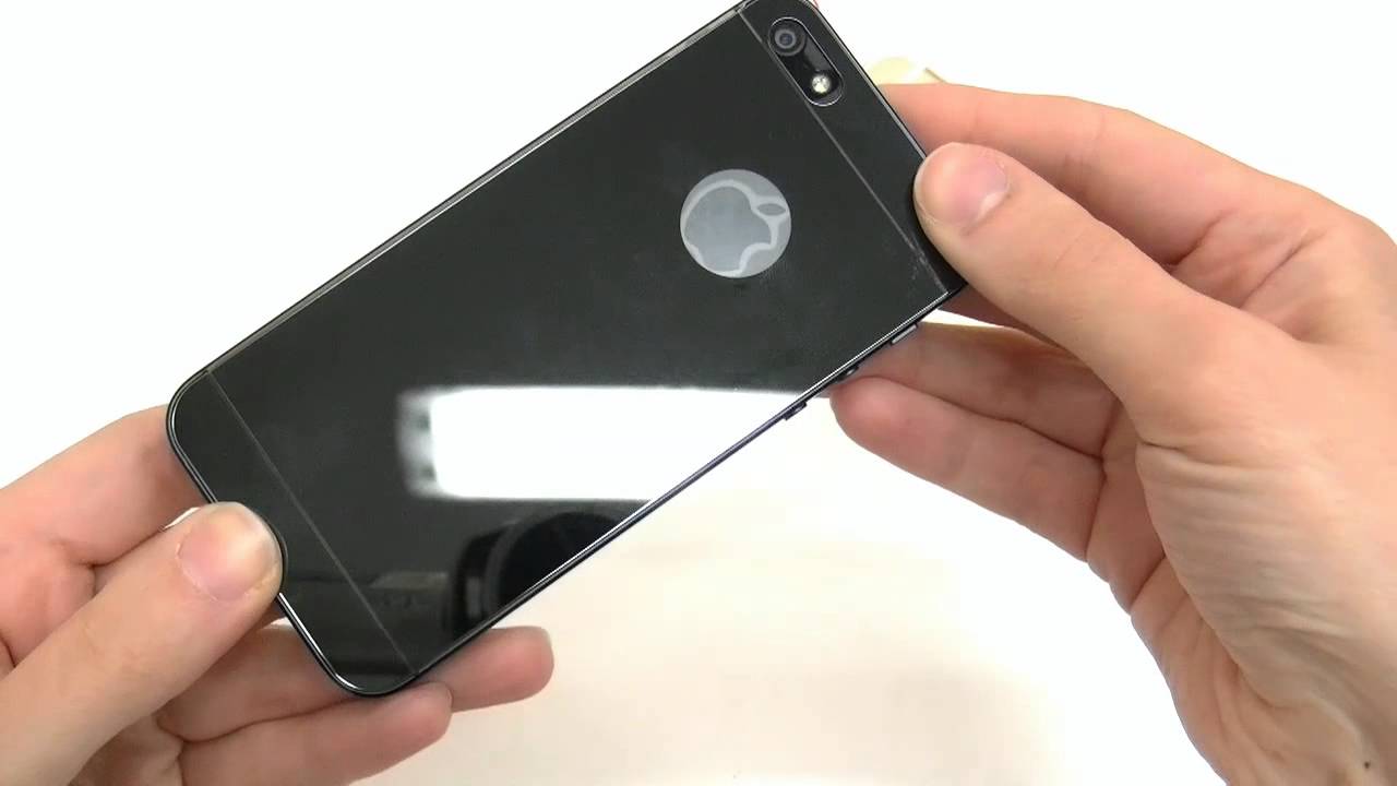 Pellicola VETRO FULL BODY retro colorato specchio+display trasparente per iPhone 5 6 Plus