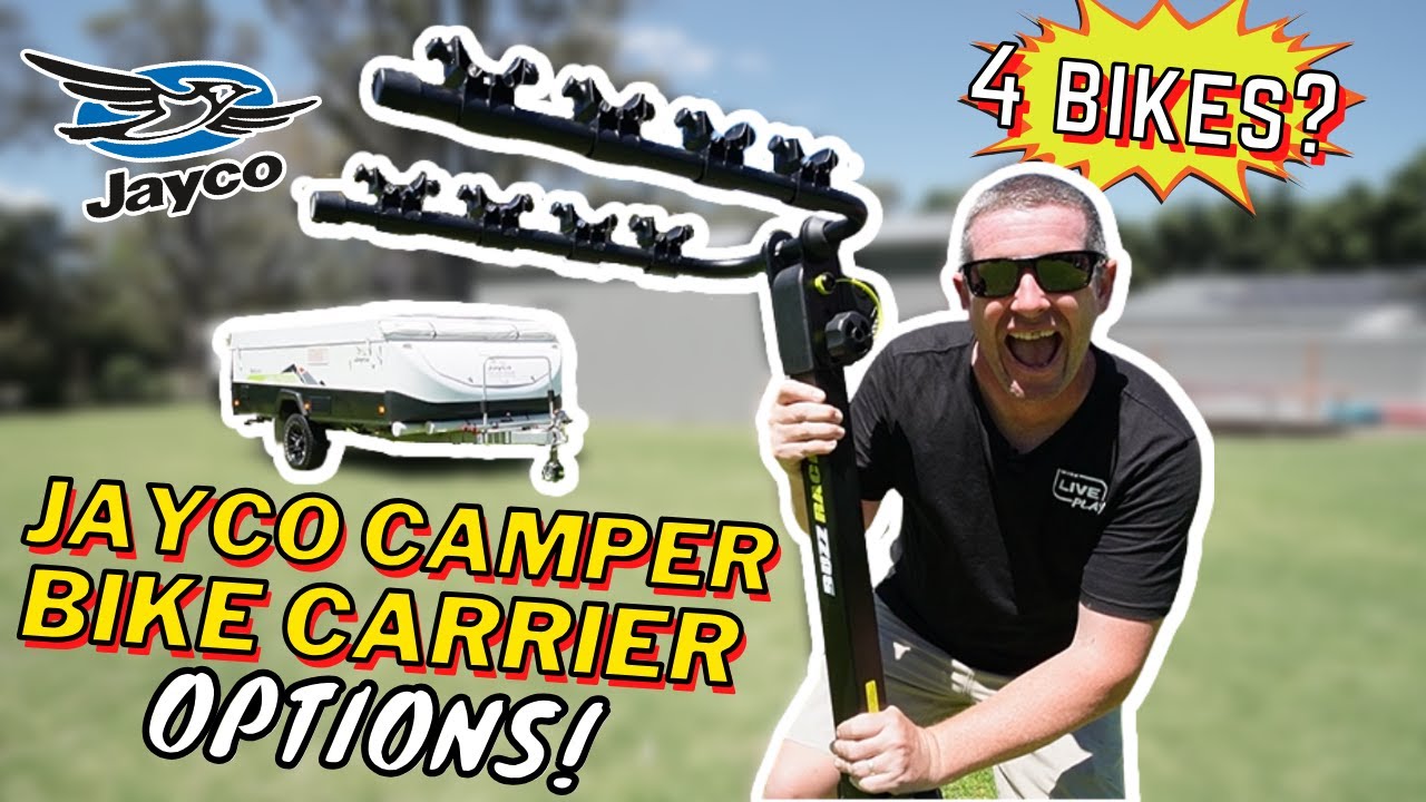 Bike Carrier and Rack Options for 2, 3 or even 4 bikes on your Jayco Camper Trailer - what fits?!