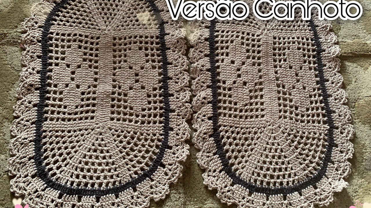 TAPETE ECONÔMICO DE CROCHÊ VERSÃO  CANHOTO | Claudinha Crochê 🌷