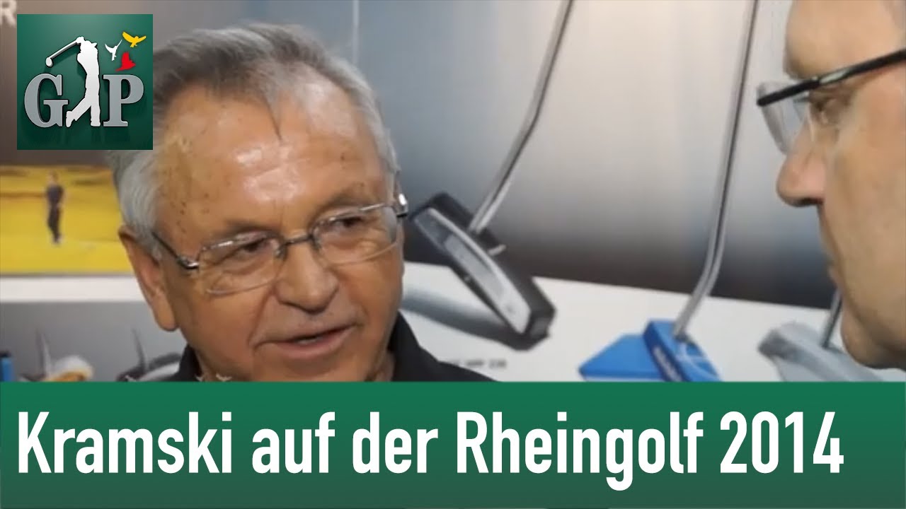 Kramski stellt auf der Rheingolf 2014 die Vorzüge seiner Putter dar