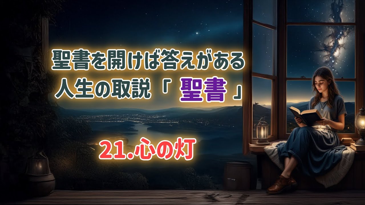 💒21.心の灯🍀聖書を開けば答えがある🌾人生の取扱説明書取説「聖書」朗読