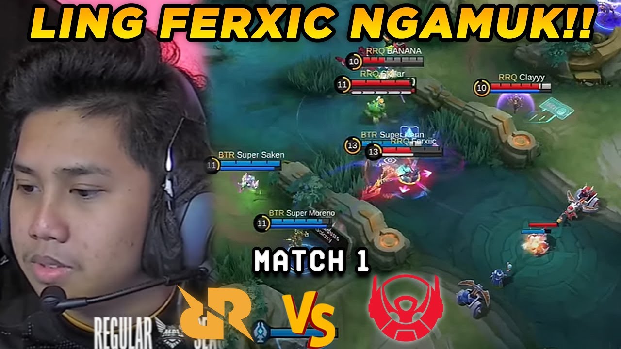 MATCH PAPAN ATAS!! AKHIRNYA ASSASSIN FERXIC TURUN GUNUNG!! - RRQ VS BTR MATCH 1