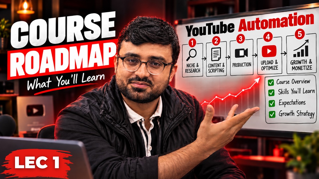 LEC1: Advanced YouTube Automation Course &ndash; Complete Roadmap, What You&rsquo;ll Learn & Expected Results
