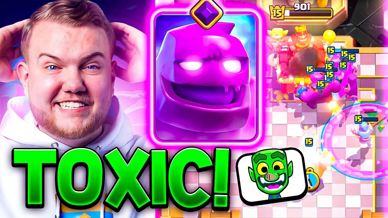 NO SKILL DECK 3 CROWNS EVERYONE IN CLASH ROYALE🤬