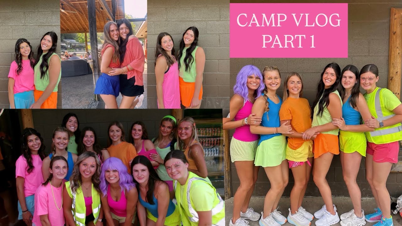 camp vlog!! 🩷🧡🩵part one