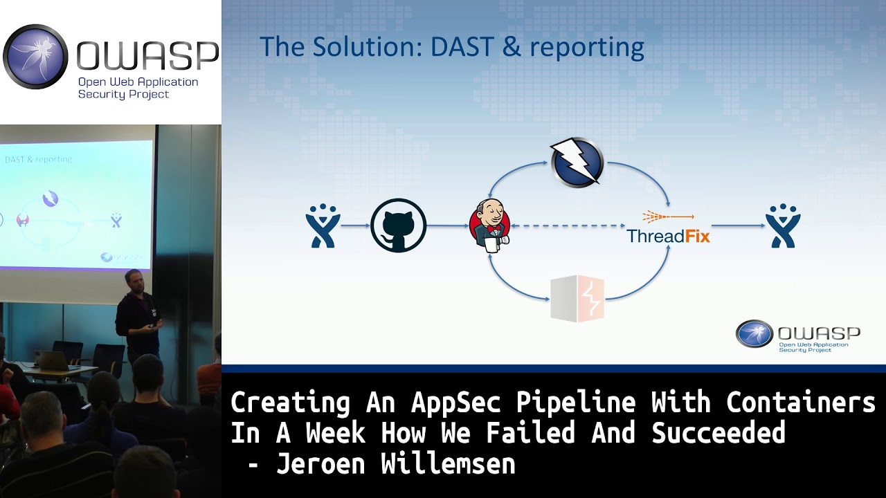 OWASP BeNeLux Day Creating An AppSec Pipeline With Containers In A Week by Jeroen Willemsen