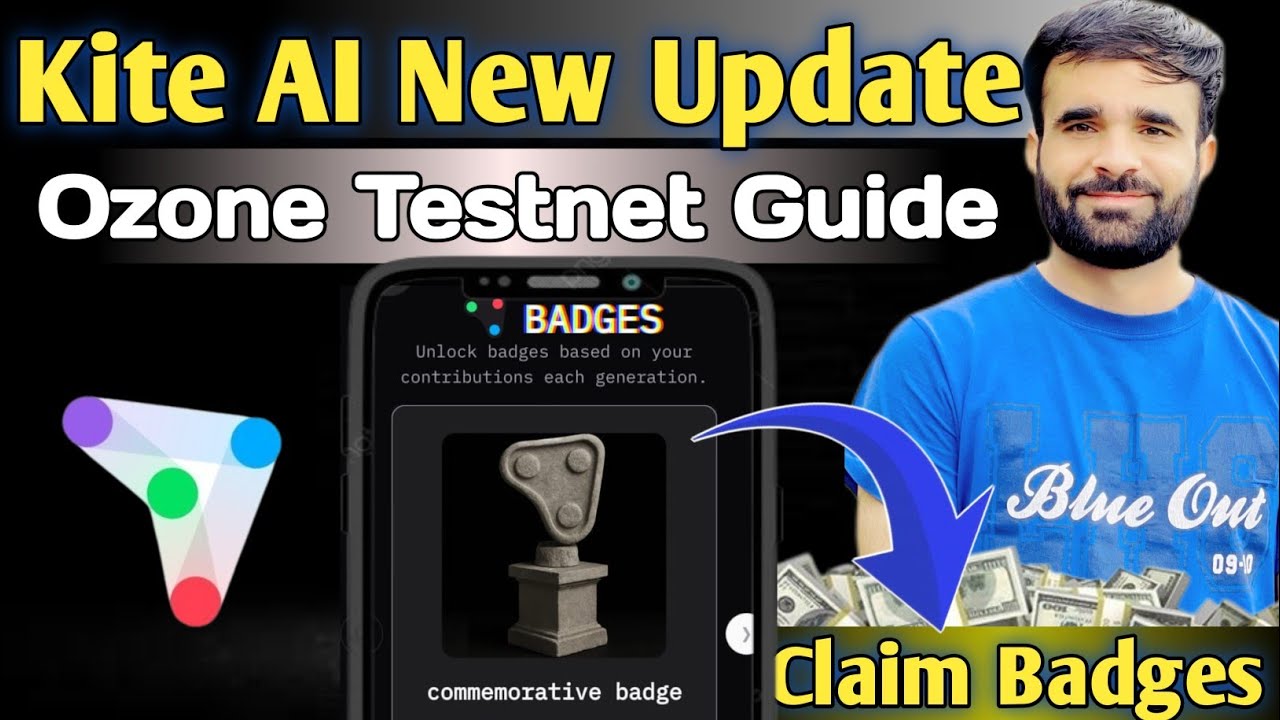 Kite AI Testent Ozone Guide | How to Claim Badges in Kite AI