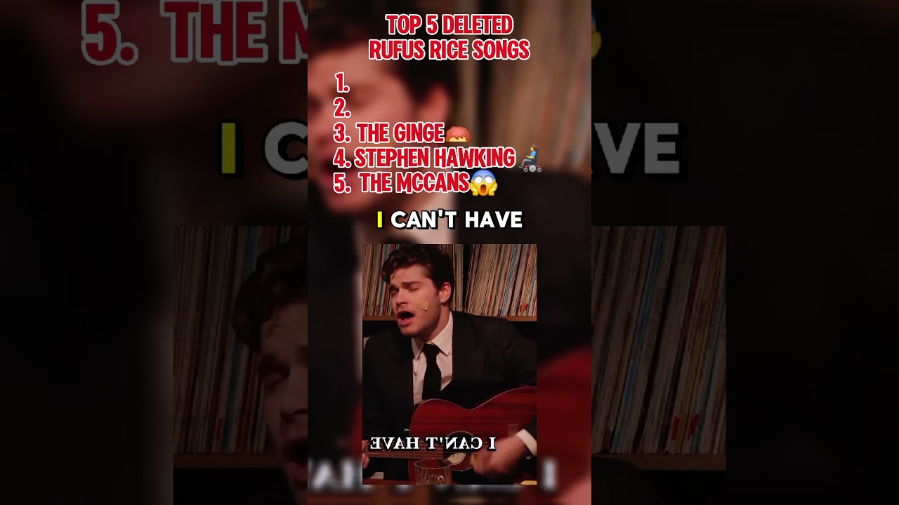 Top 5 deleted rufus rice songs, plus an extra bonus cover song