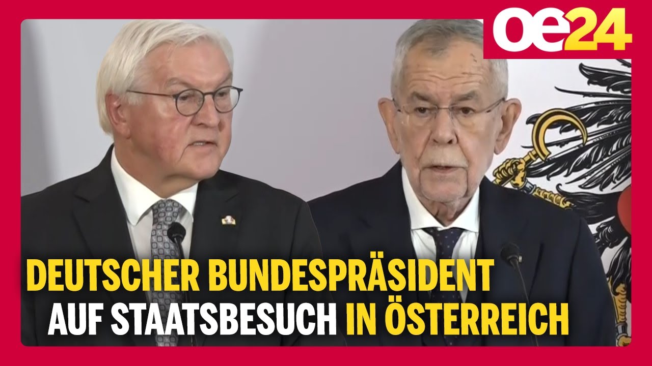 1. Staatsbesuch seit 28 Jahren: Deutscher Bundespr&auml;sident bei VdB
