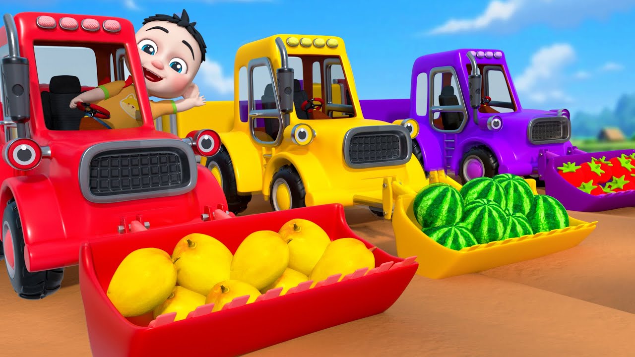 Roda Di Bus - Bus Song - Panen Buah Di Ladang | Lagu Lucu - Lagu Anak-anak - Rizky Bahasa Indonesia