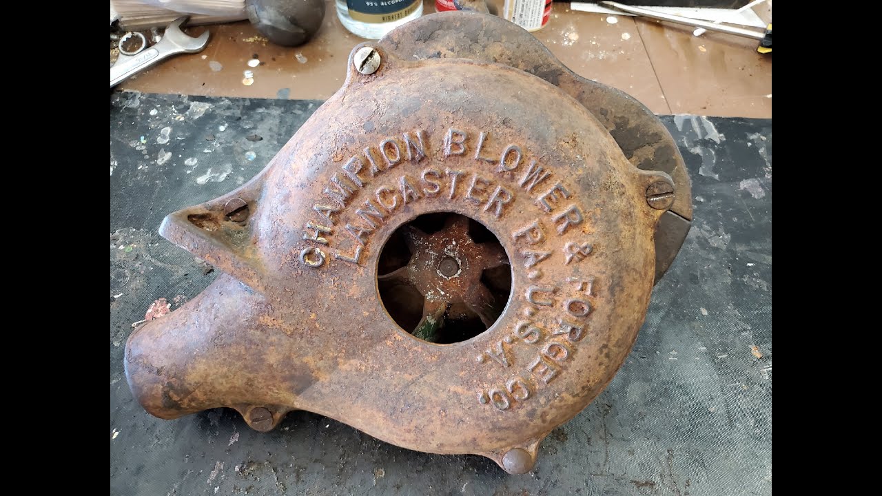 How to Repair a 121 Year Old Champion Coal Forge Blower