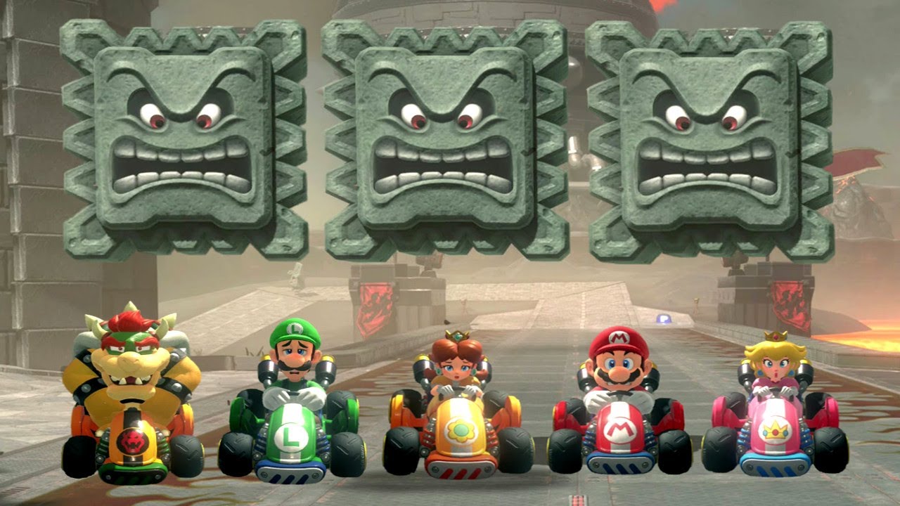 Mario Kart World - All Character Squashed Animations