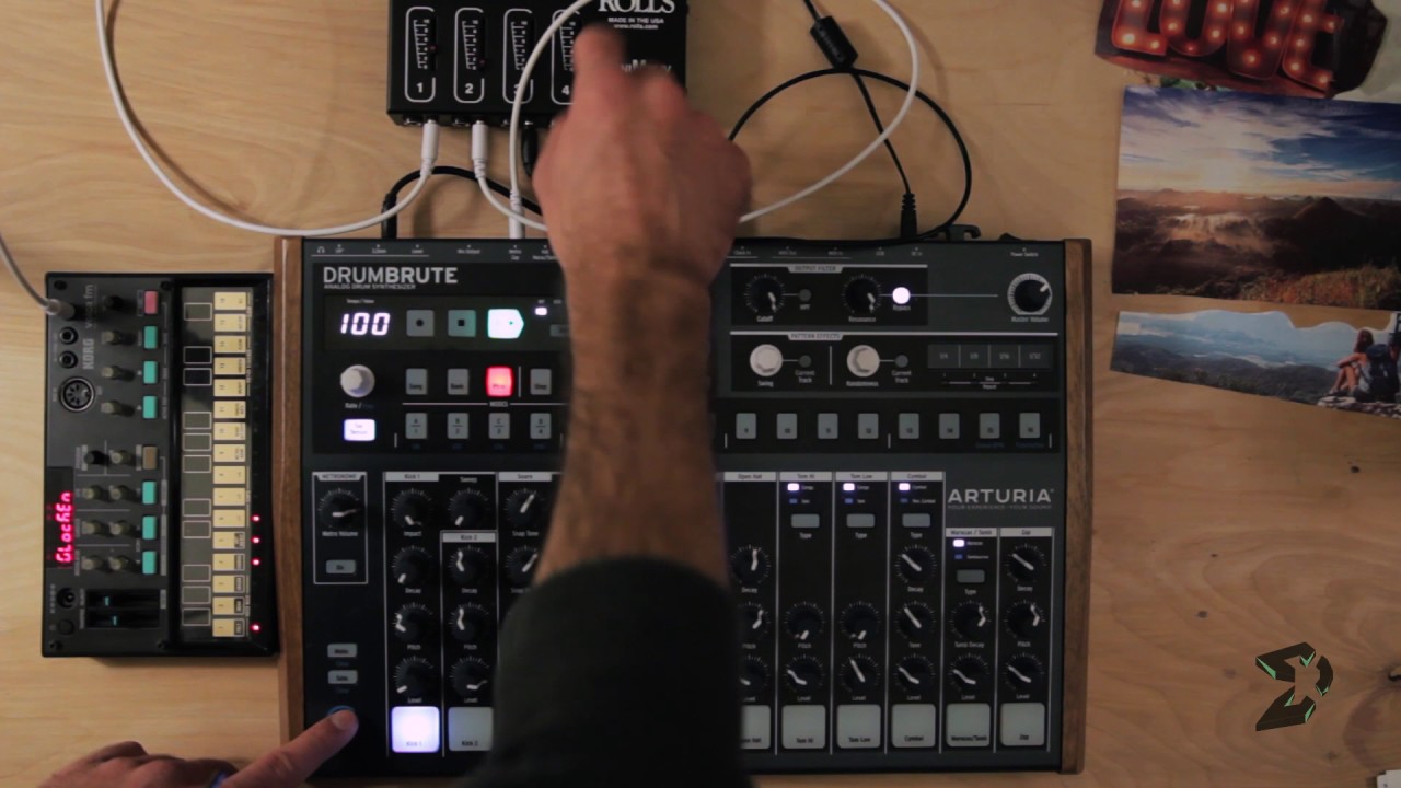 Using the DrumBrute's Metronome to Sync Triplets