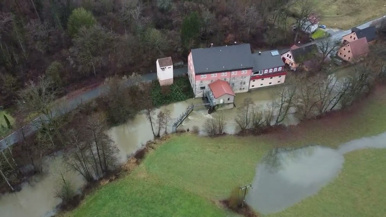Hochwasser - Überschwemmung - Hersbruck - Ottensoos - Lauf - B14 - Nürnberger Land