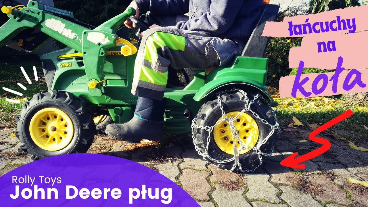 Плуг John Deere | колесные цепи | подготовка к зиме |