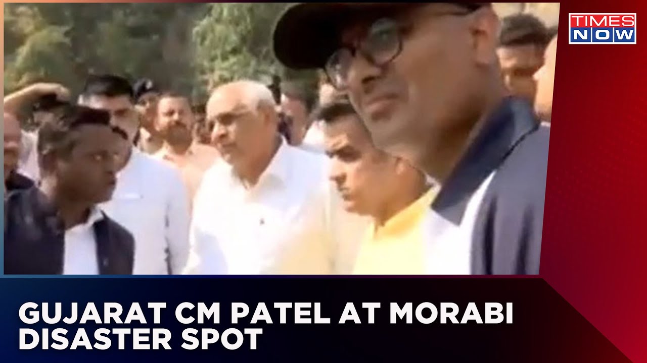 Gujarat CM Patel At Morabi Disaster Spot | Death Toll reach To 132 | Human Life Worth Rs.17 | News