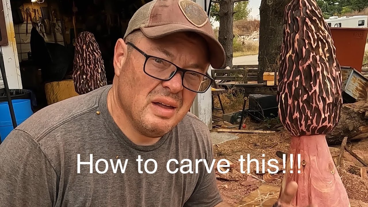 How to actually carve a morel mushroom from start to finish