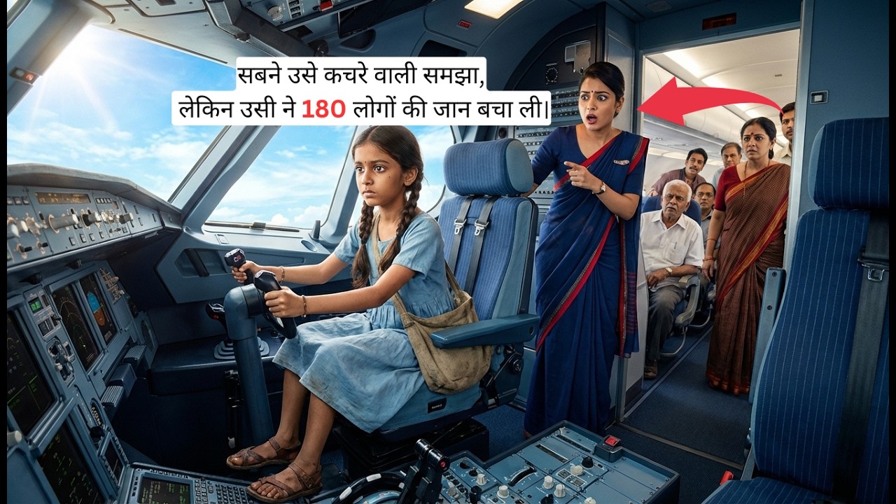 सबने उसे कचरा उठाने वाली समझा, लेकिन उसने 180 लोगों की जान बचाई! ✈️😱