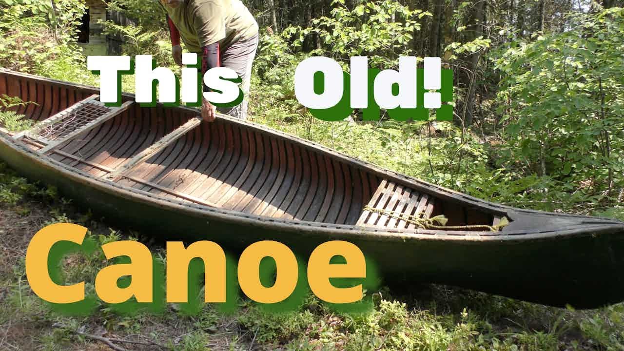 Old Cedar Canvas canoe!