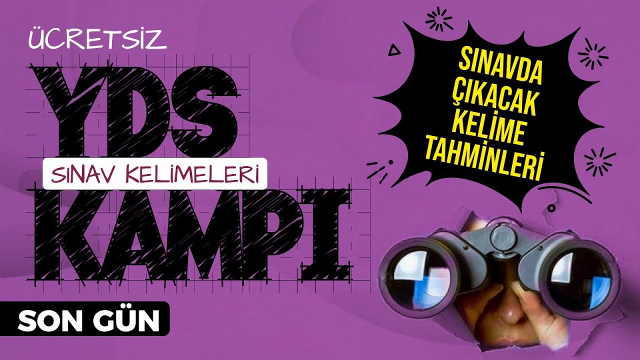 2025 YDS ÖNCESİ SON PROVA !